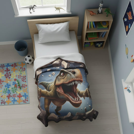 T-Rex Wall Break Arctic Blanket - House of O & A