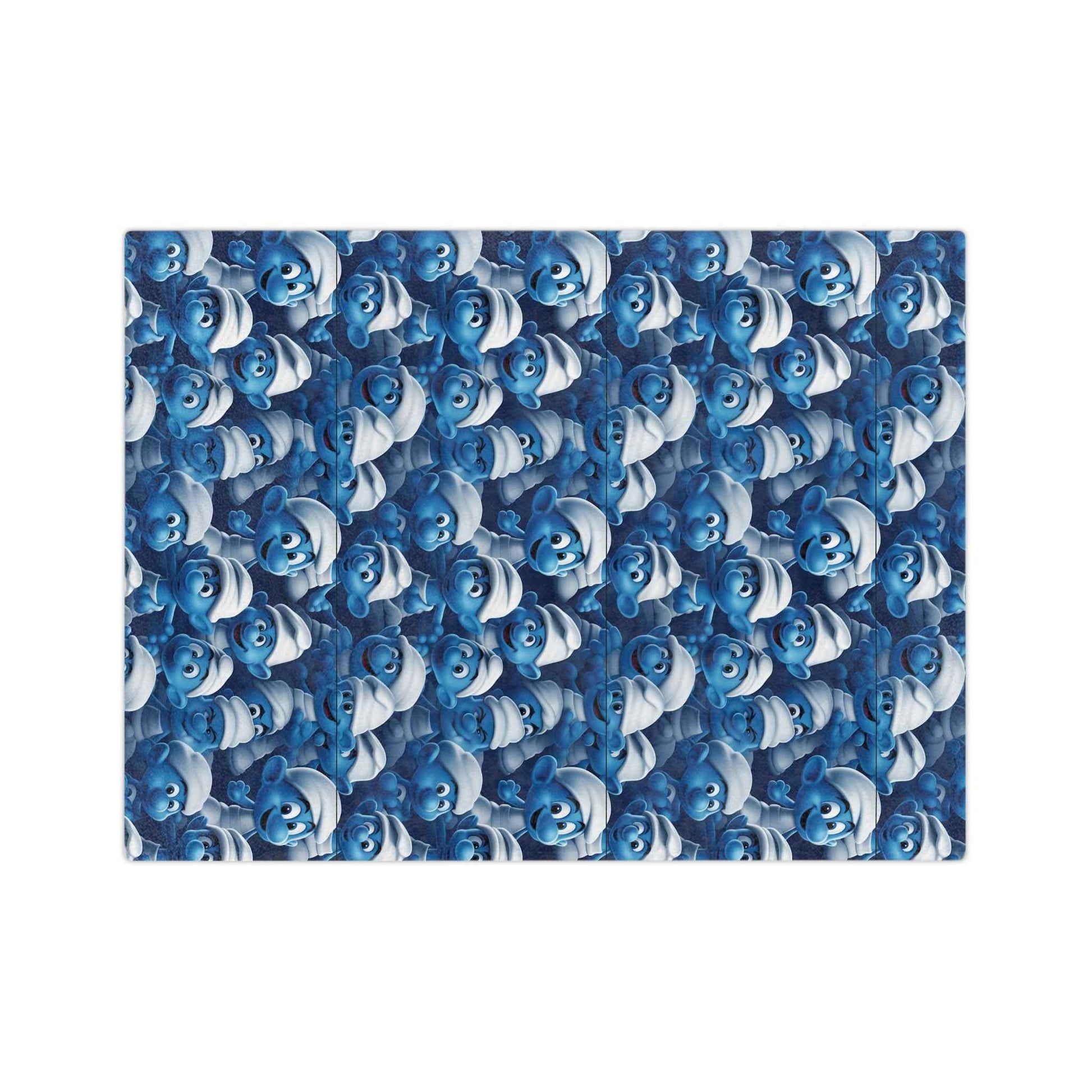 the Smurfs - Patterned Velveteen Minky Blanket