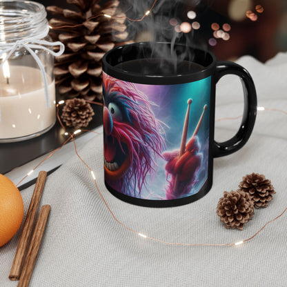Muppet-Inspired Bright Animal Black Coffee Mug — 11oz & 15oz