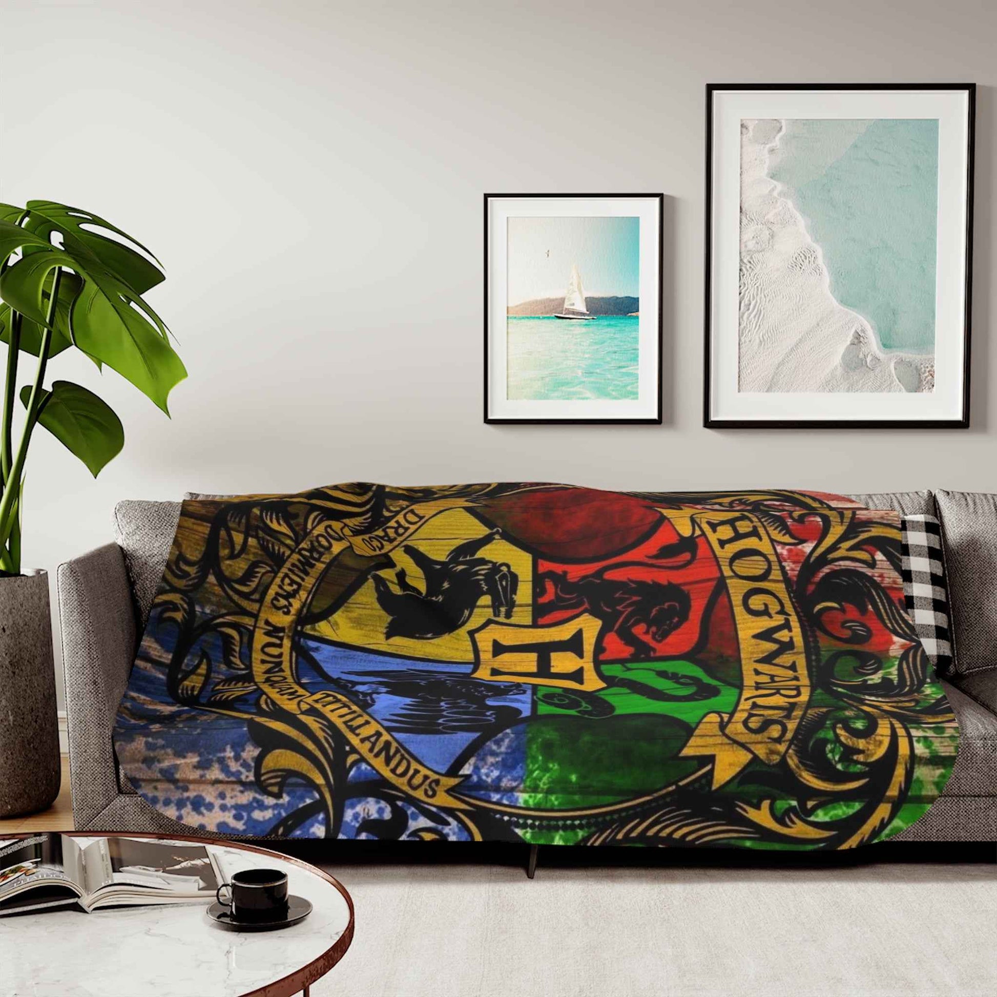 Harry Potter Hogwarts Sherpa Blanket
