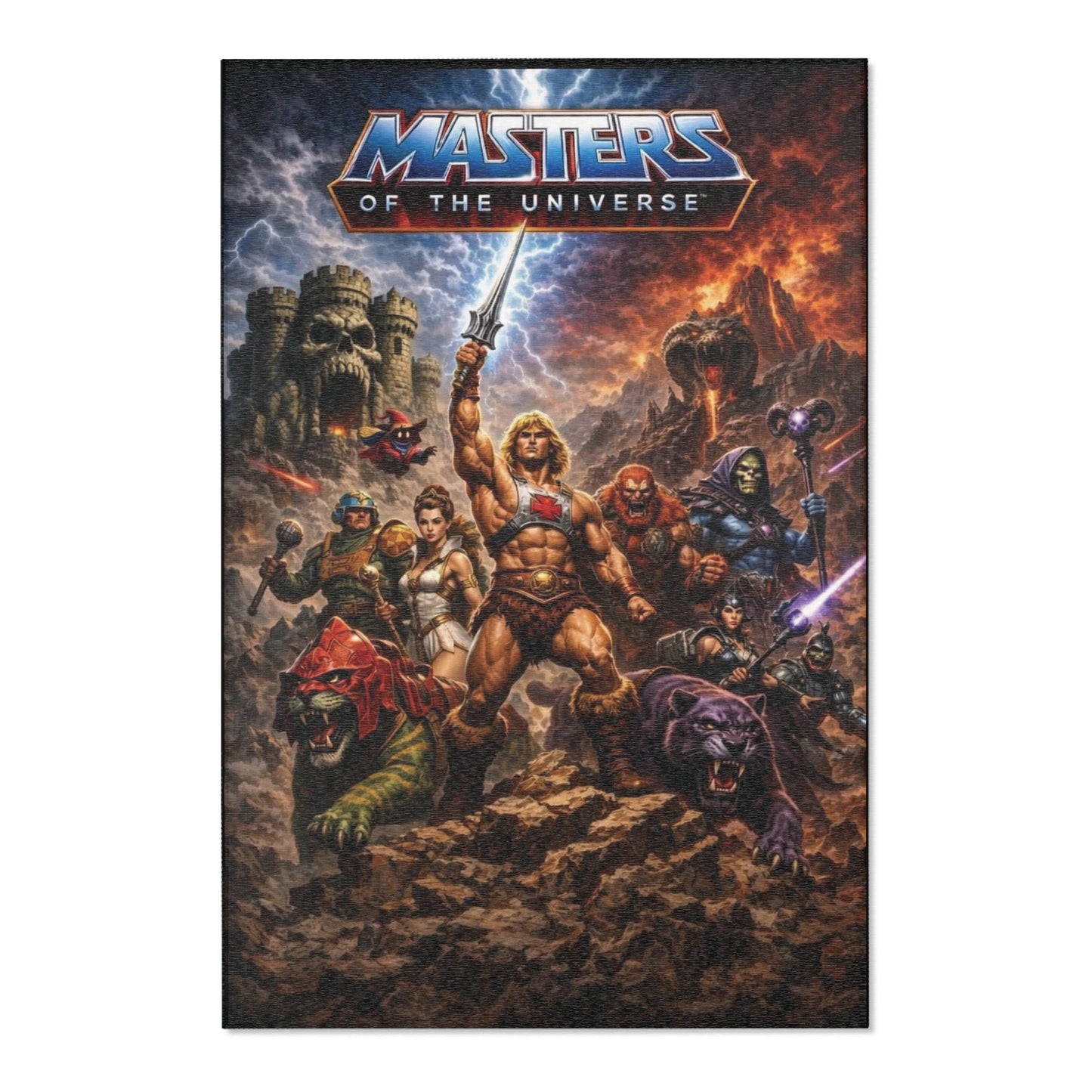 Masters of the Universe 80s Cartoon Area Rug