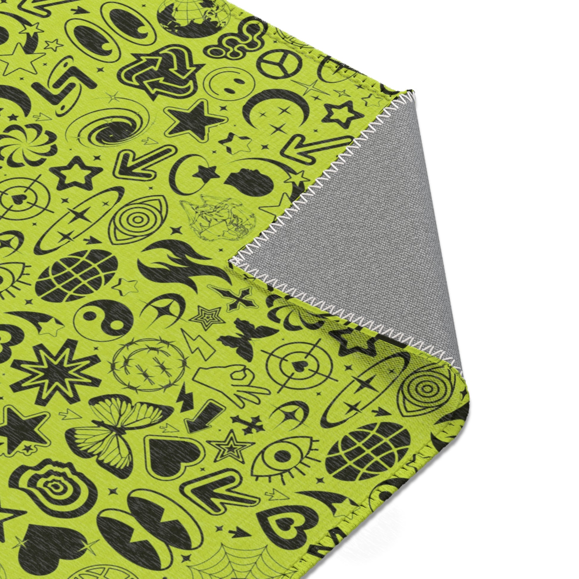 Cool y2k Rave - Area Rug - House of O & A