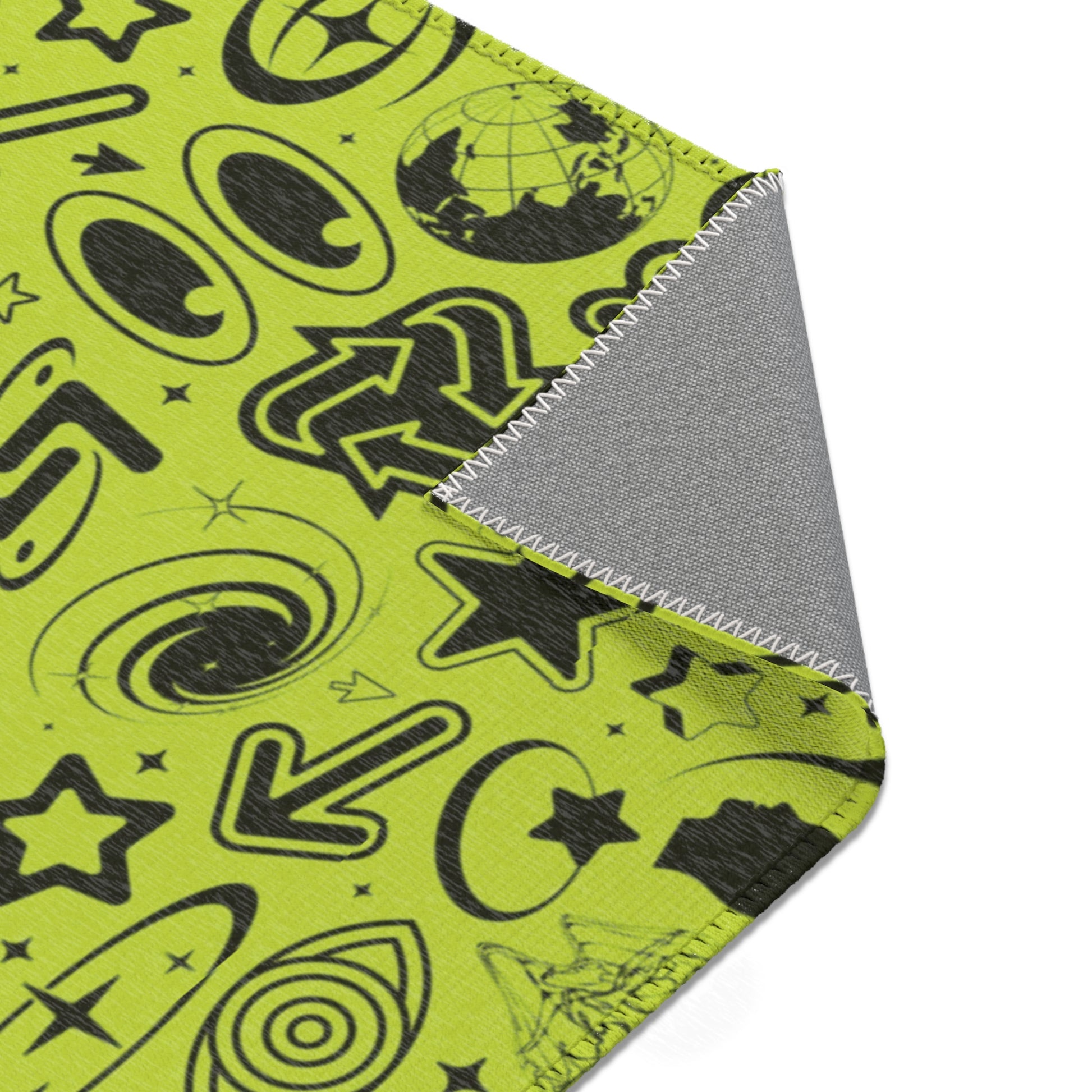 Cool y2k Rave - Area Rug - House of O & A