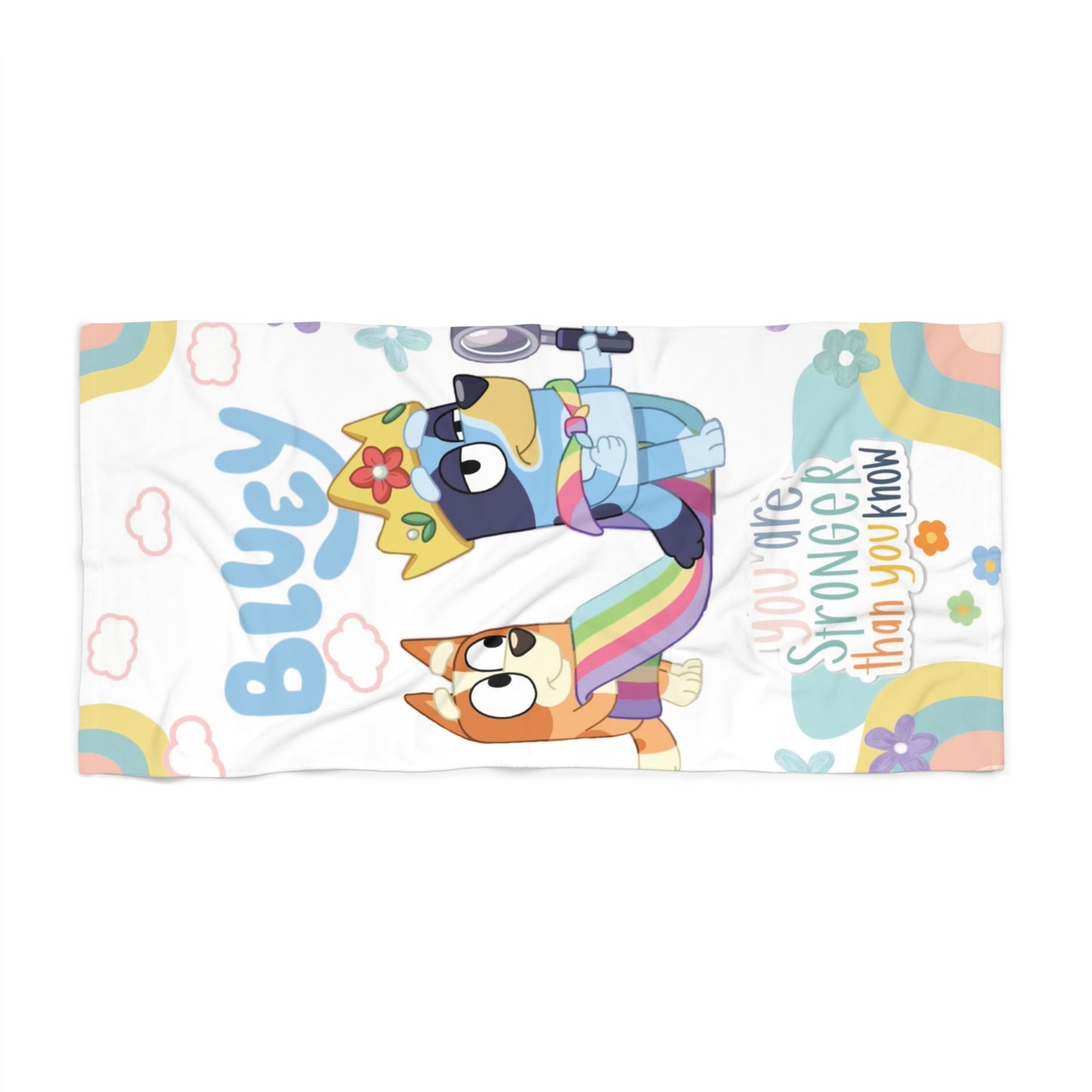 Beach Towel - Bluey, You Are Stronger Than You Know