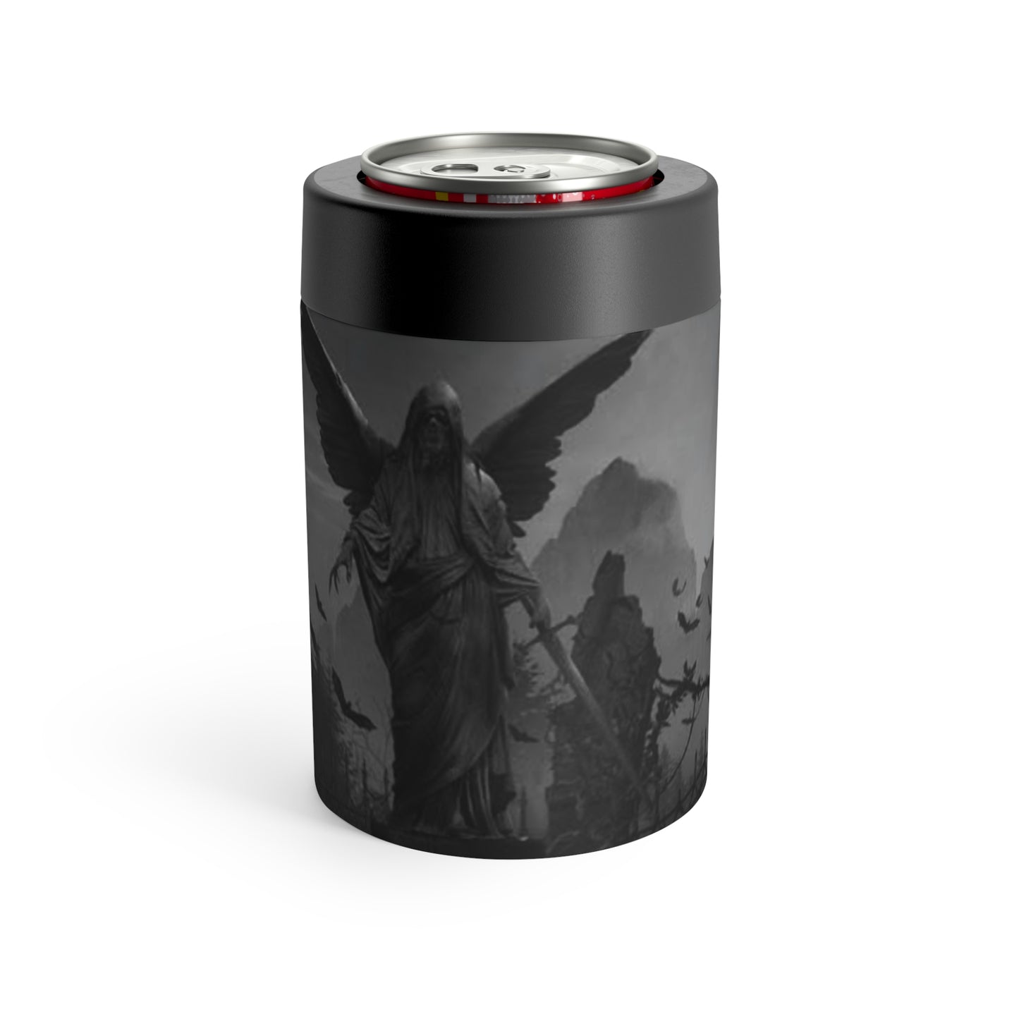 Gothic Angel Can Holder – Vampire Wings Cemetery Drink Cooler