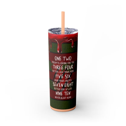 🔥 Freddy Krueger Skinny Tumbler – A Nightmare You’ll Love 🔥 - House of O & A