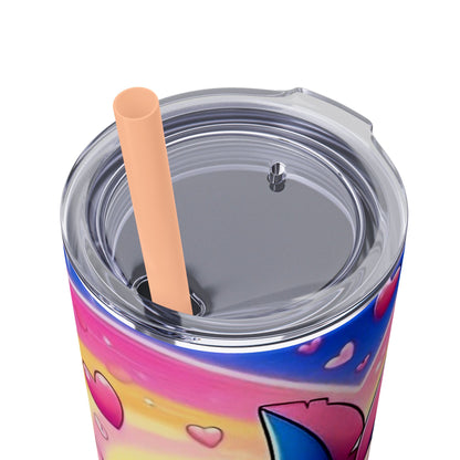 Skinny Tumbler - Stitch and Angel Love Design - House of O & A