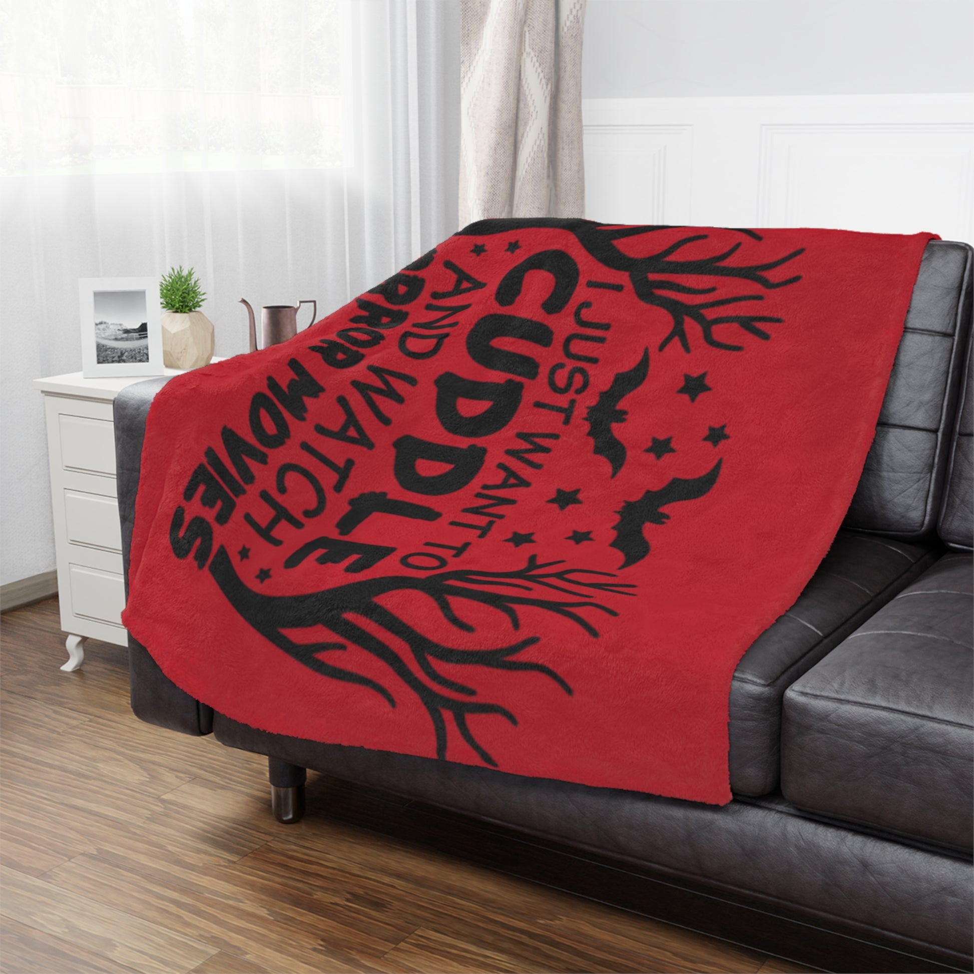 Minky Blanket - Horror Movie Night Cuddle Blanket - House of O & A