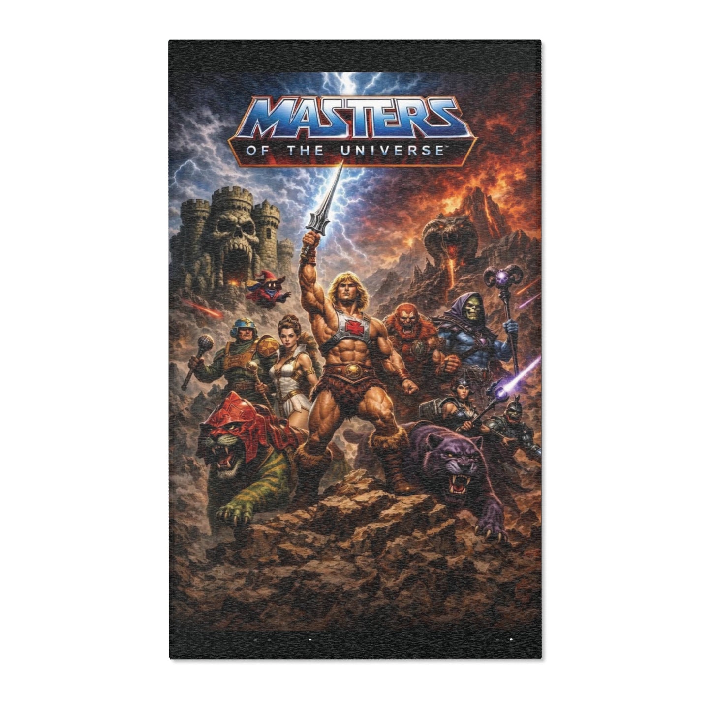 Masters of the Universe 80s Cartoon Area Rug
