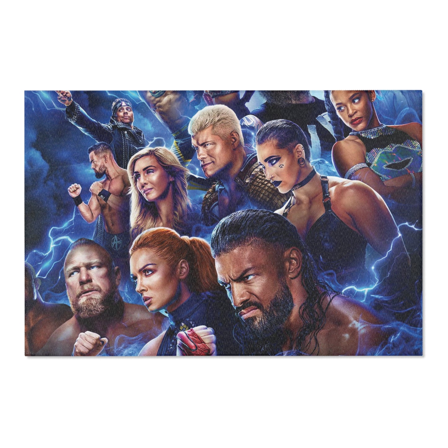 WWE Blue Area Rug - House of O & A