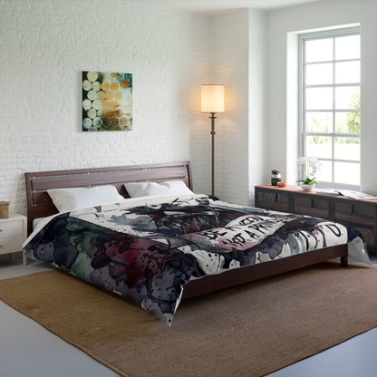 Queen of Spades Comforter – "Be a Queen, Not a Princess" Gothic Playing Card Bedspread