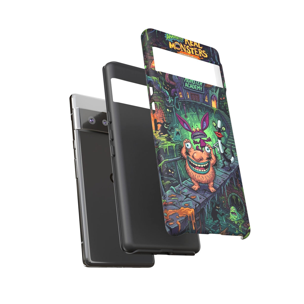 Google Pixel - Colorful Cartoon Monster Academy Design (Tough Cases)