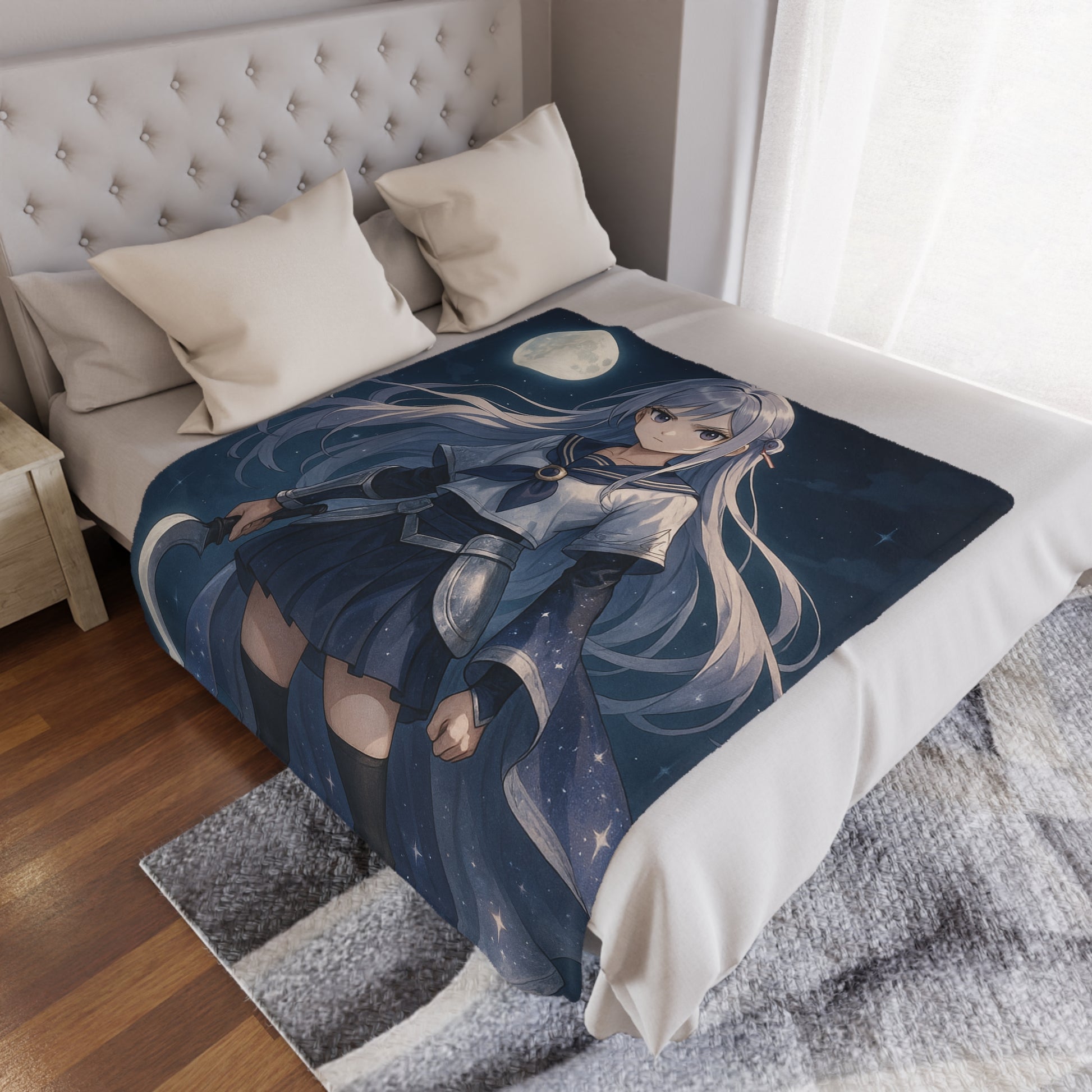 Moonlight Guardian Mink Blanket – Featuring Aiko Tsukino - House of O & A