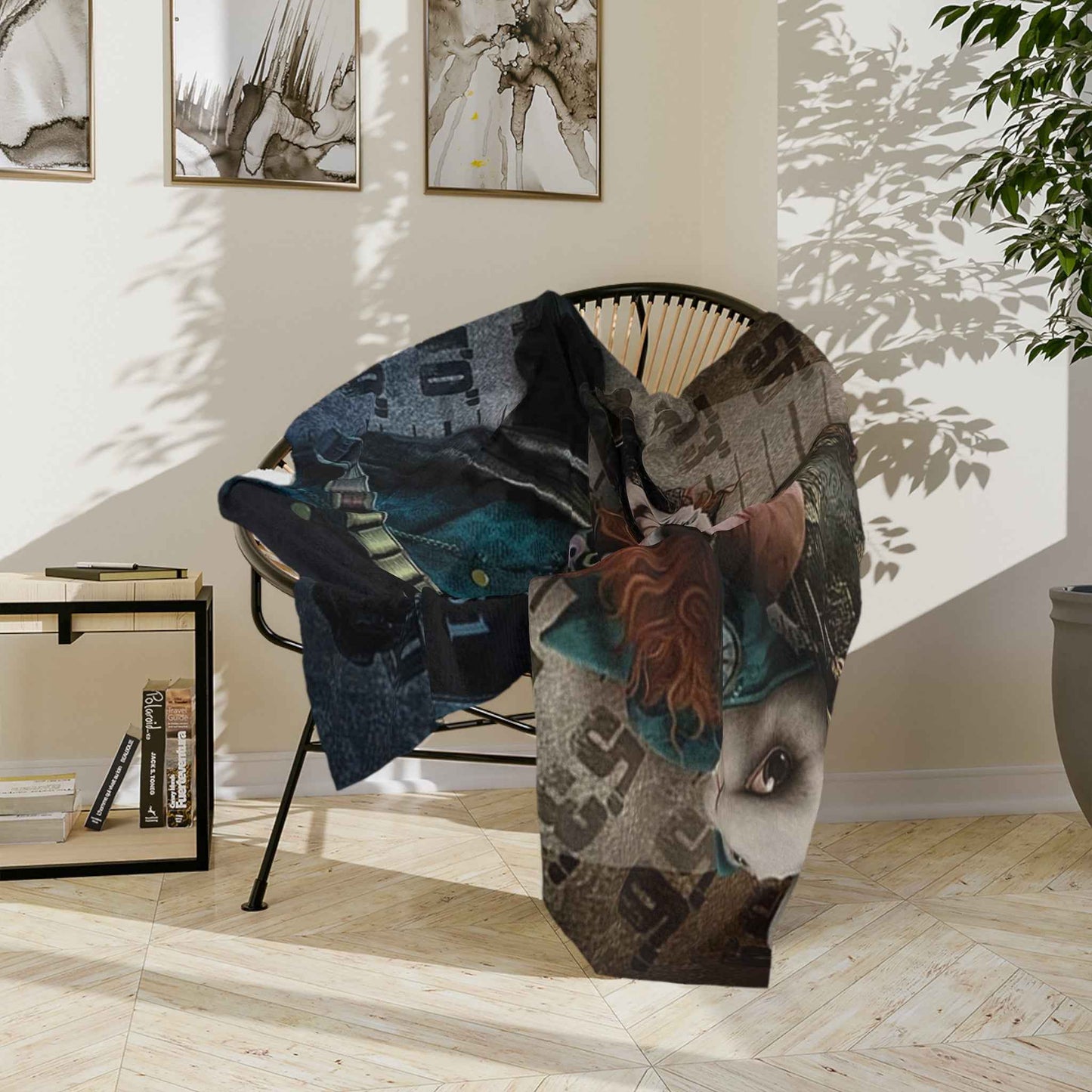Mad Hatter - Velveteen Minky Blanket