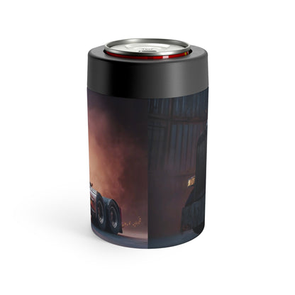 Trucker Rig Can Cooler – Patriotic Red Big Rig Beer Can Holder