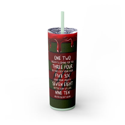 🔥 Freddy Krueger Skinny Tumbler – A Nightmare You’ll Love 🔥 - House of O & A