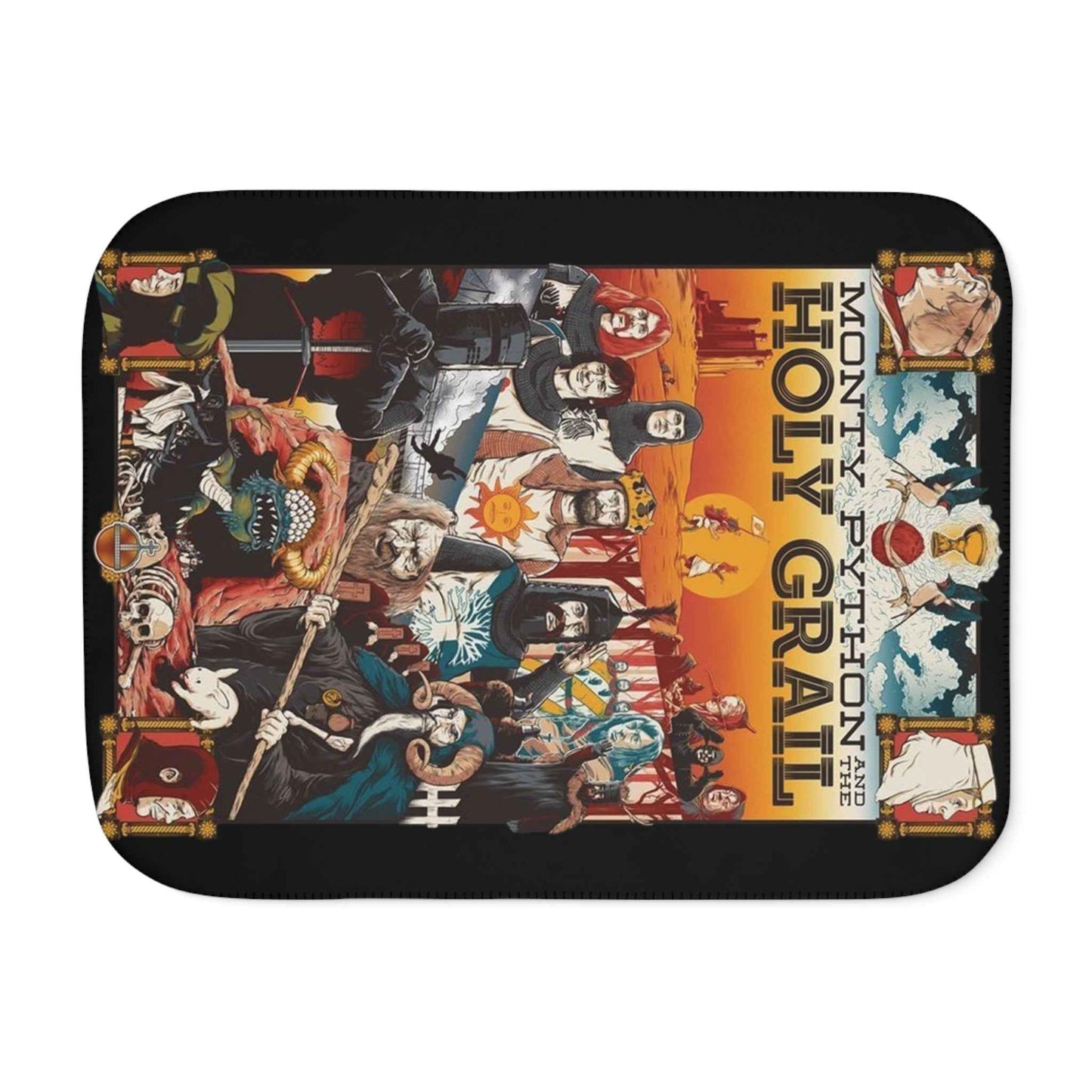 Quirky Holy Grail Sherpa Blanket