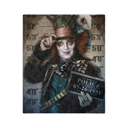 Mad Hatter - Velveteen Minky Blanket