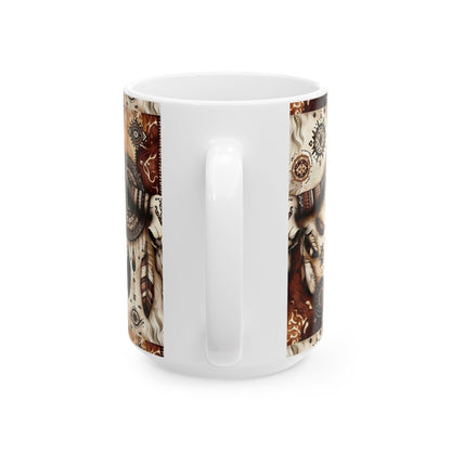 Western Skull Ceramic Mug - House of O & A