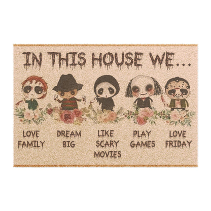 "In This House" Welcome Mat