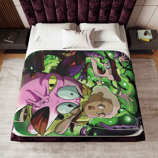 Courage the Cowardly Dog Sherpa Blanket