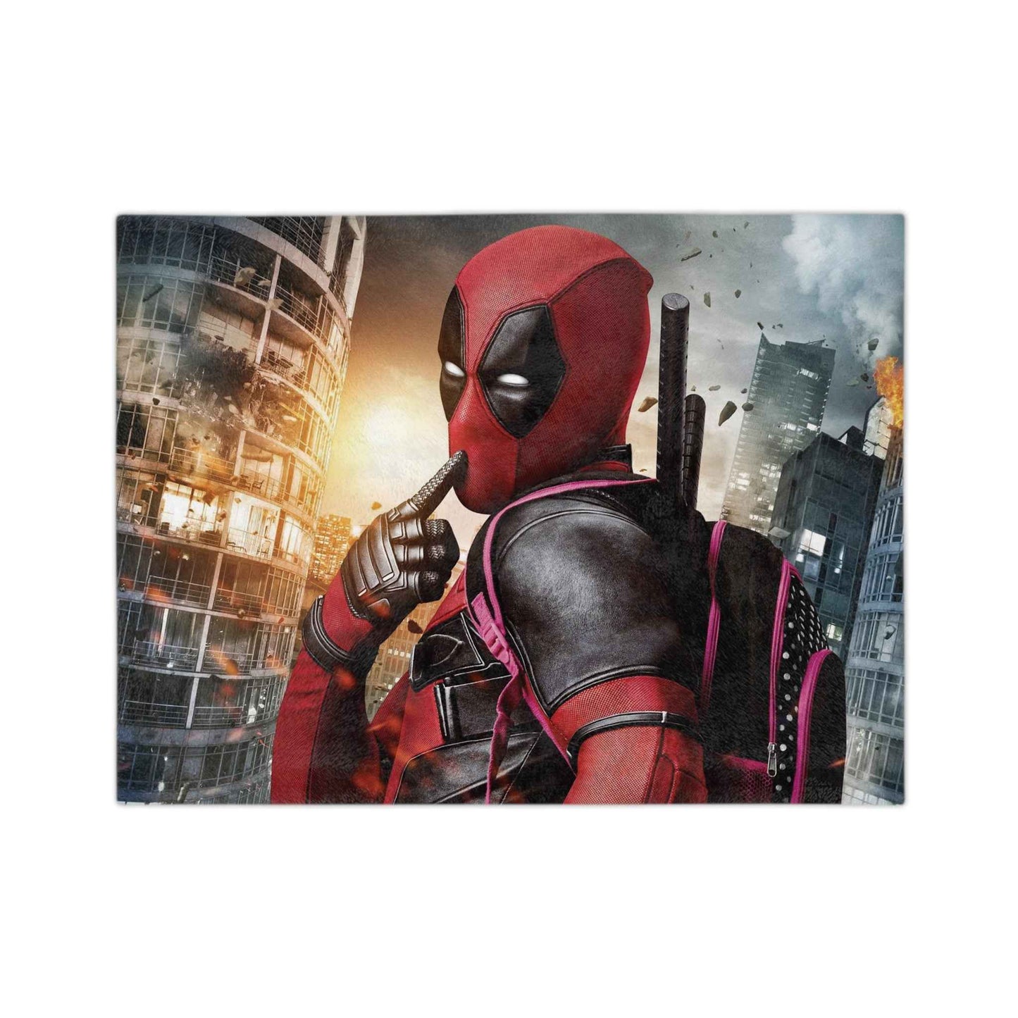 Cheeky Deadpool - Velveteen Minky Blanket