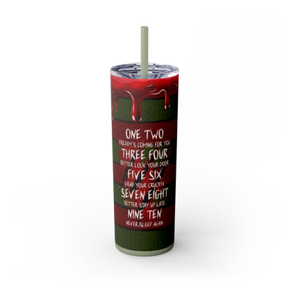 🔥 Freddy Krueger Skinny Tumbler – A Nightmare You’ll Love 🔥 - House of O & A