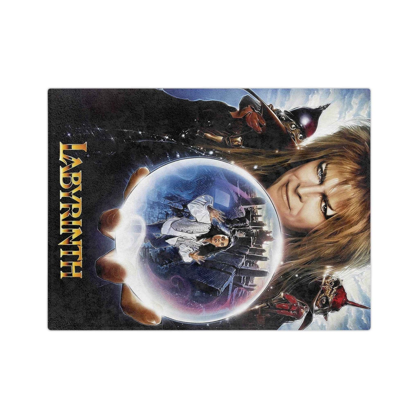 Jareth Labyrinth - Velveteen Minky Blanket