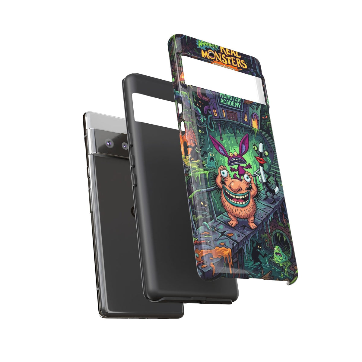 Google Pixel - Colorful Cartoon Monster Academy Design (Tough Cases)