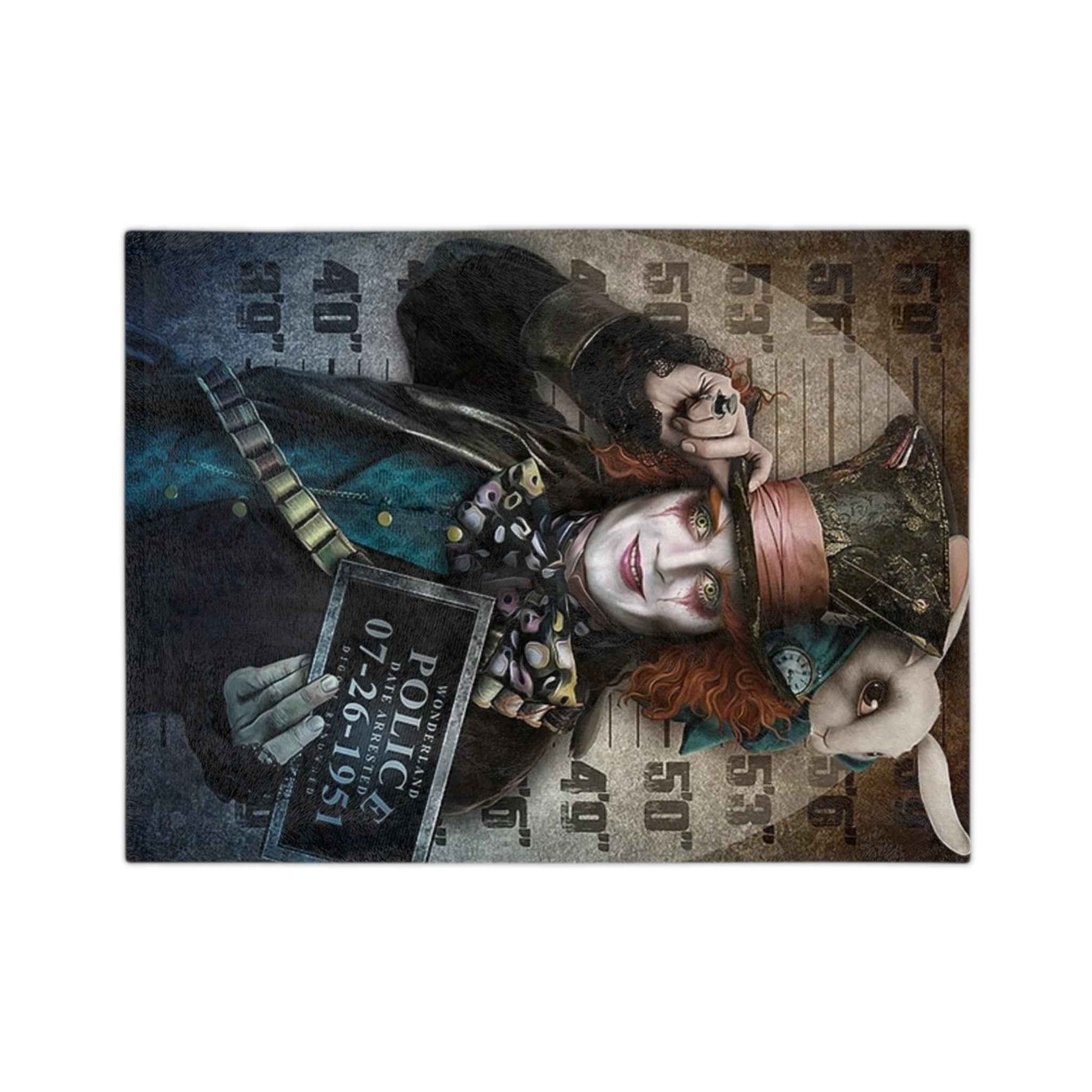 Mad Hatter - Velveteen Minky Blanket