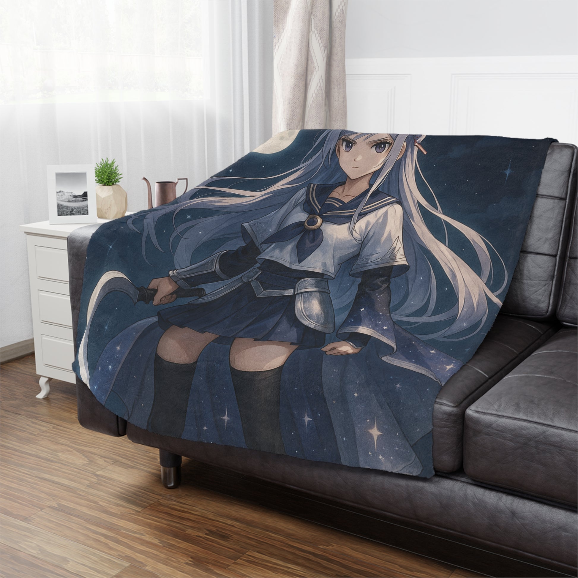 Moonlight Guardian Mink Blanket – Featuring Aiko Tsukino - House of O & A
