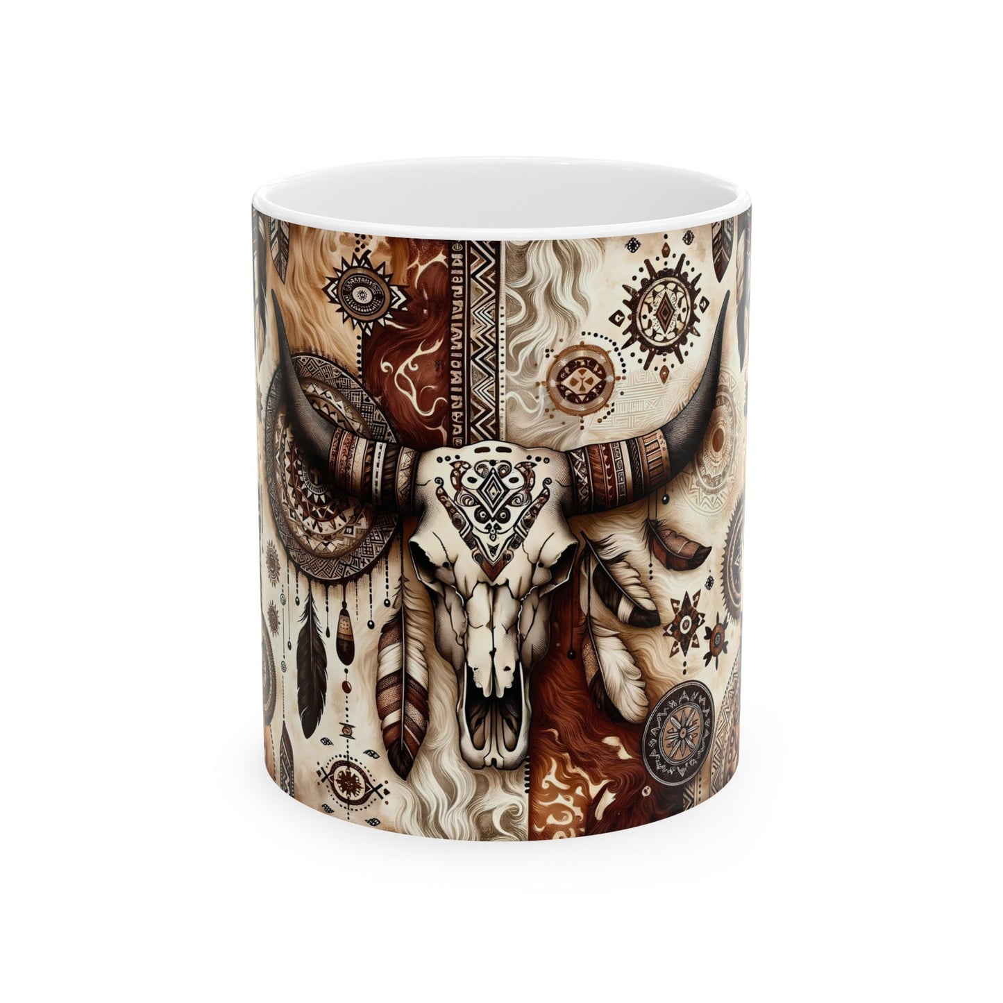 Western Skull Ceramic Mug - House of O & A