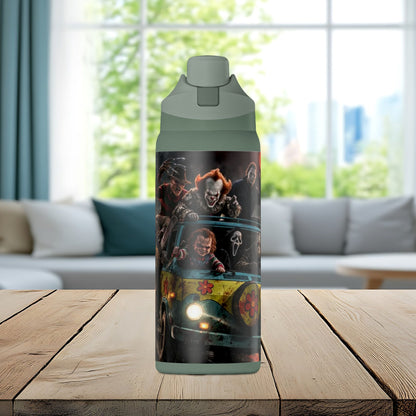 Nightmare Road Trip 32oz Insulated Water Bottle – Horror Legends Edition