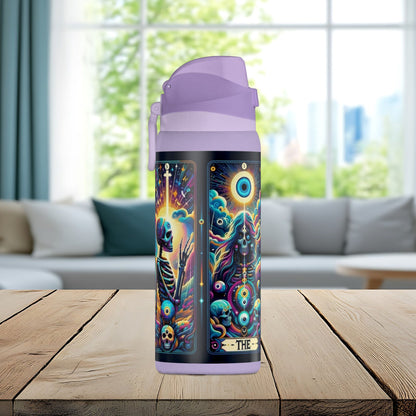 The Evil Eye Tarot Tumbler – Mystical Skeleton 32oz Insulated Water Bottle