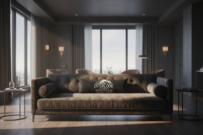 Overlook Hotel Body Pillow — The Overlook Hotel Logo Long Lumbar Pillow