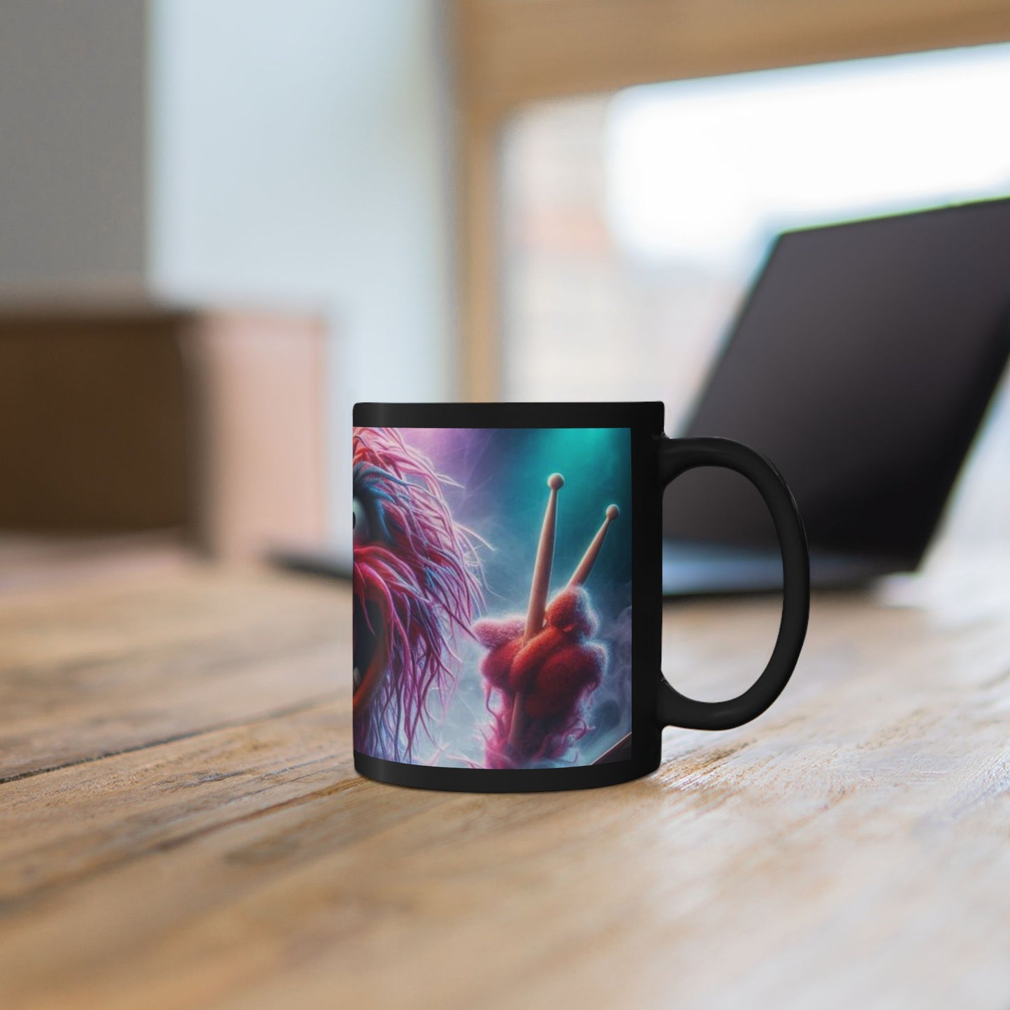 Muppet-Inspired Bright Animal Black Coffee Mug — 11oz & 15oz