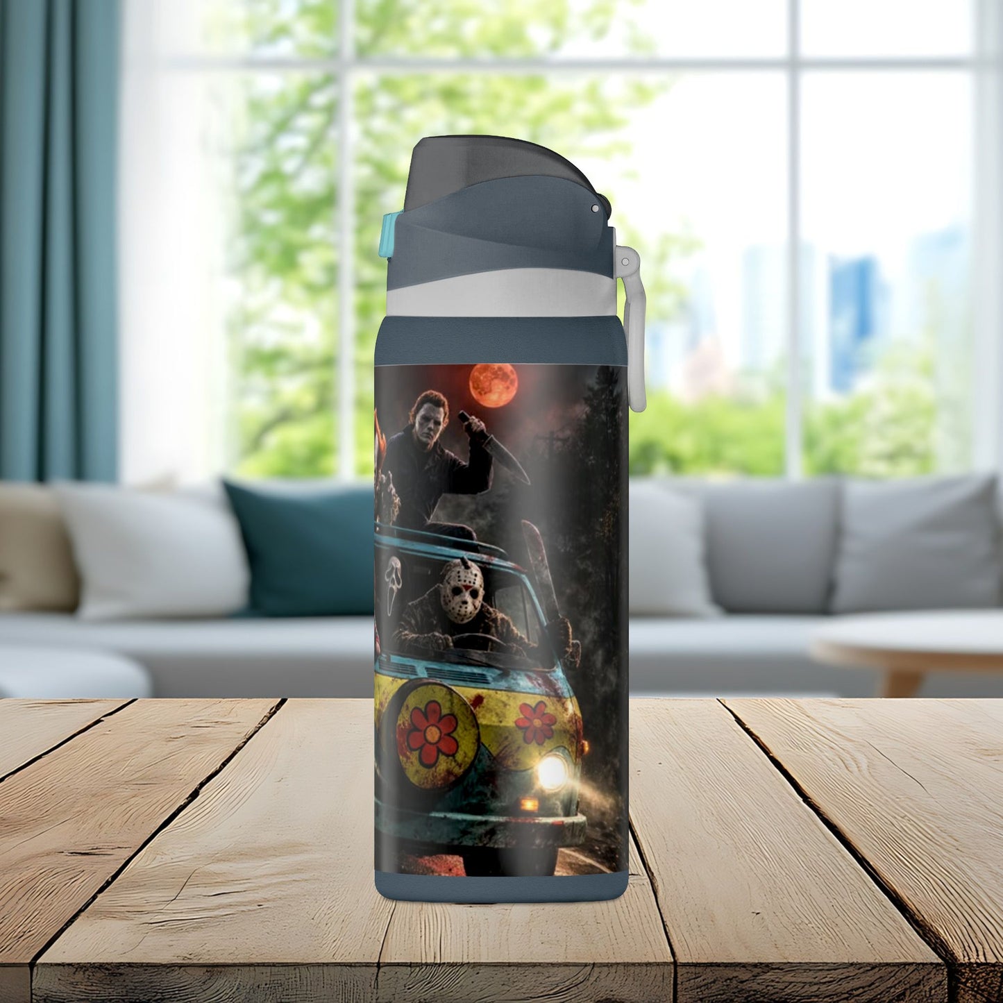 Nightmare Road Trip 32oz Insulated Water Bottle – Horror Legends Edition