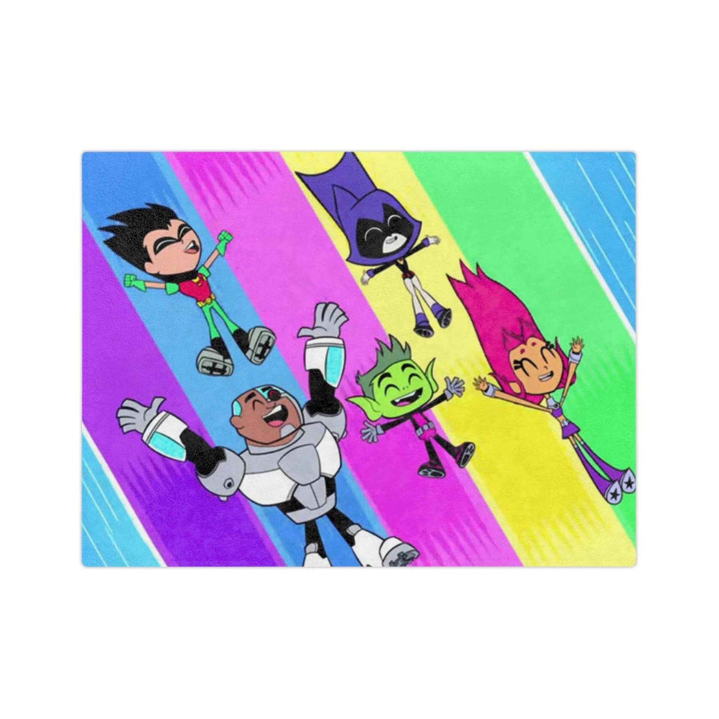 Teen Titans Go!!! Velveteen Minky Blanket