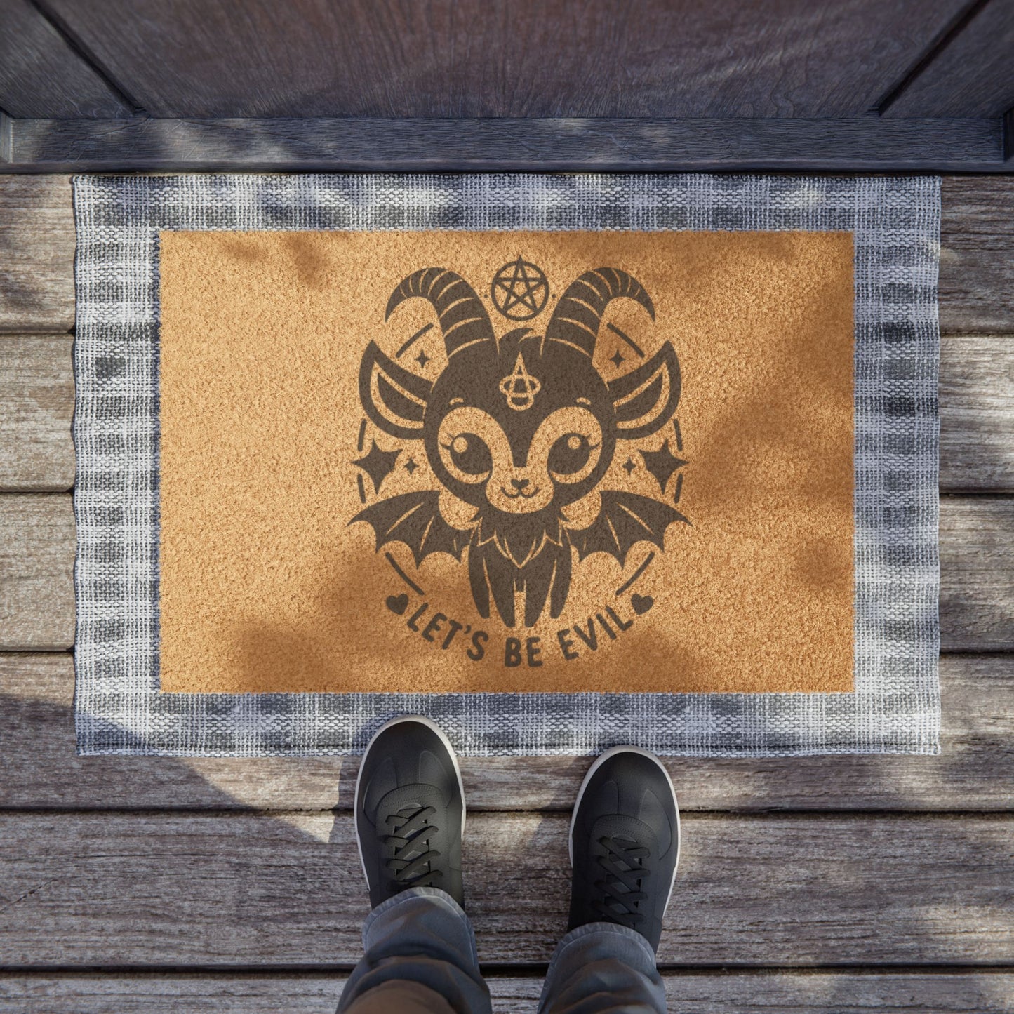 "Let's Be Evil" Welcome Mat