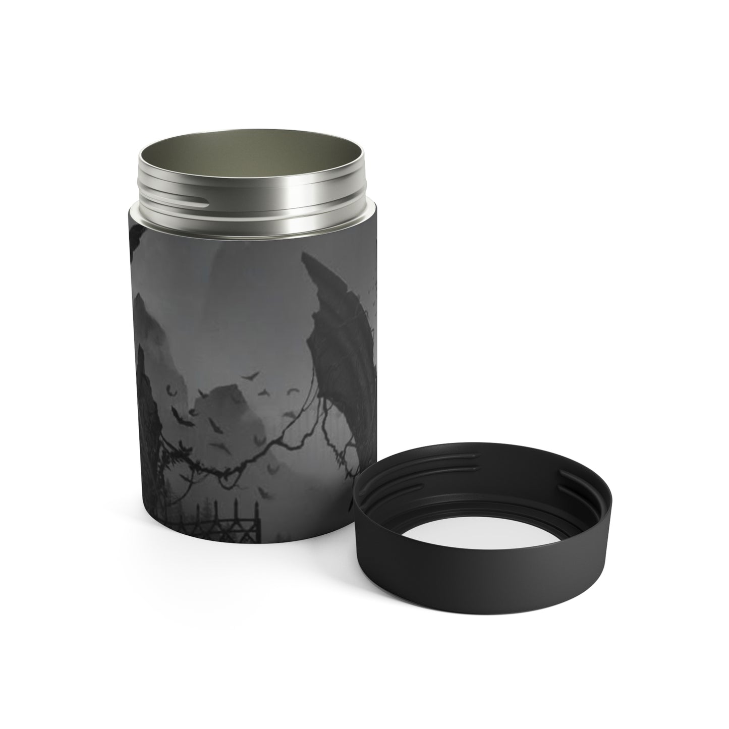 Gothic Angel Can Holder – Vampire Wings Cemetery Drink Cooler