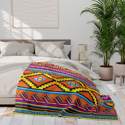 Aztec Pattern - Arctic Blanket