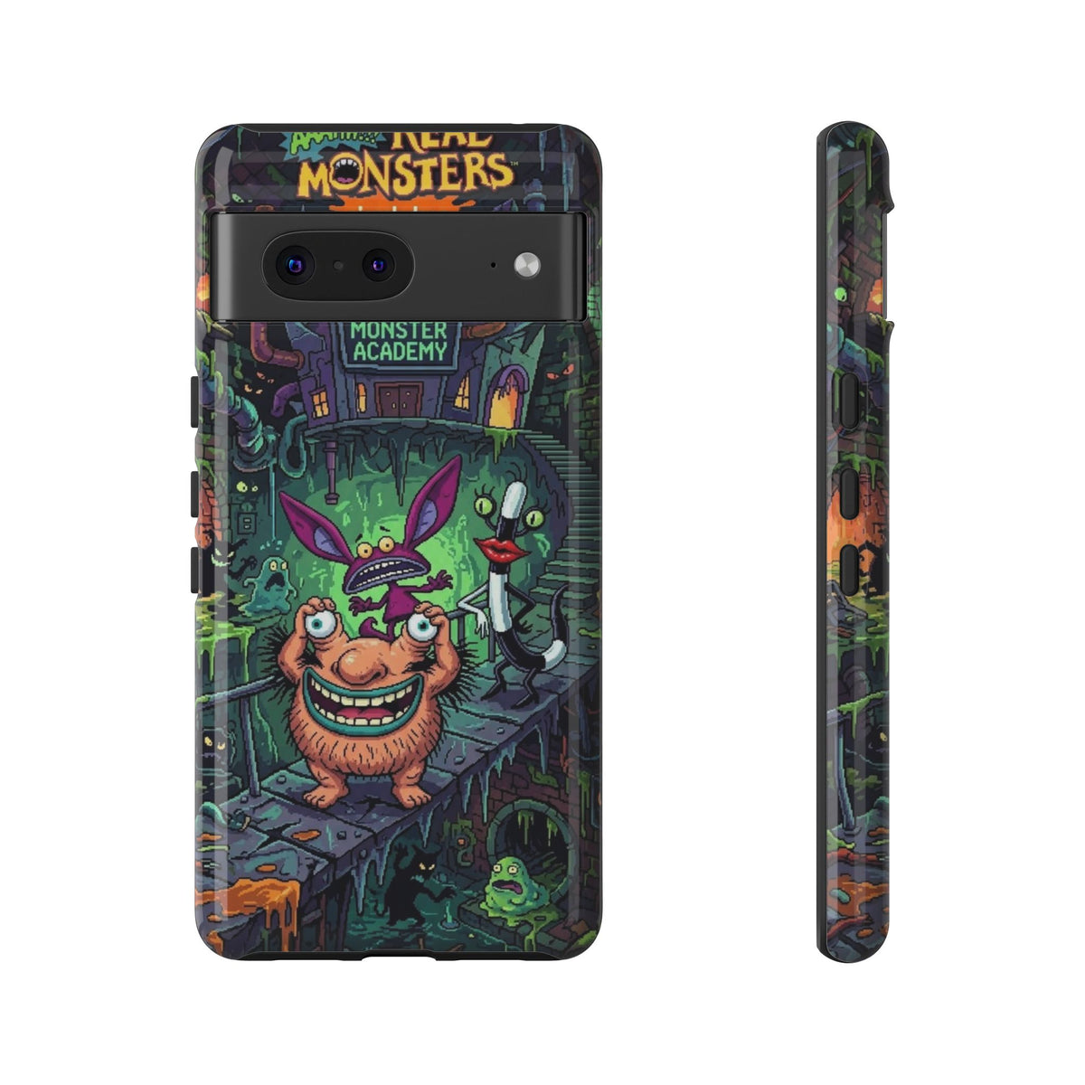 Google Pixel - Colorful Cartoon Monster Academy Design (Tough Cases)