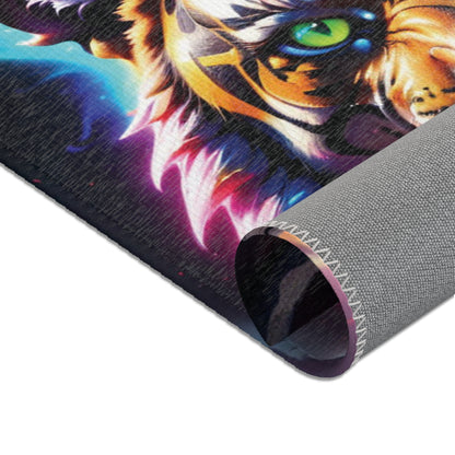 Growling Rainbow Tiger - Area Rug - House of O & A