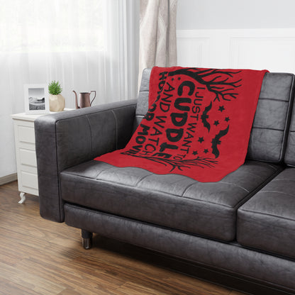 Minky Blanket - Horror Movie Night Cuddle Blanket - House of O & A