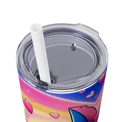 Skinny Tumbler - Stitch and Angel Love Design - House of O & A