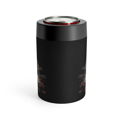 Skull & Moth Can Cooler — Gothic Insulated Can Holder