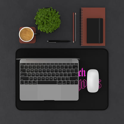 Hot Pink Chaos Desk Mat – “Yes I Am a Bitch, Just Not Yours” Gothic Gaming Mouse Pad