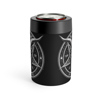 Soporte para latas de cabra pentagrama – Enfriador de bebidas gótico aislado