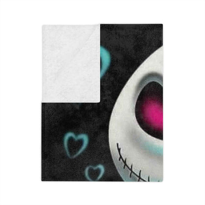Jack Skeleton Halloween Velveteen Blanket