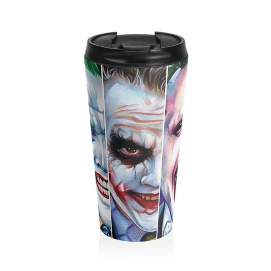 Faces of the Joker - Stainless Steel Travel Mug
